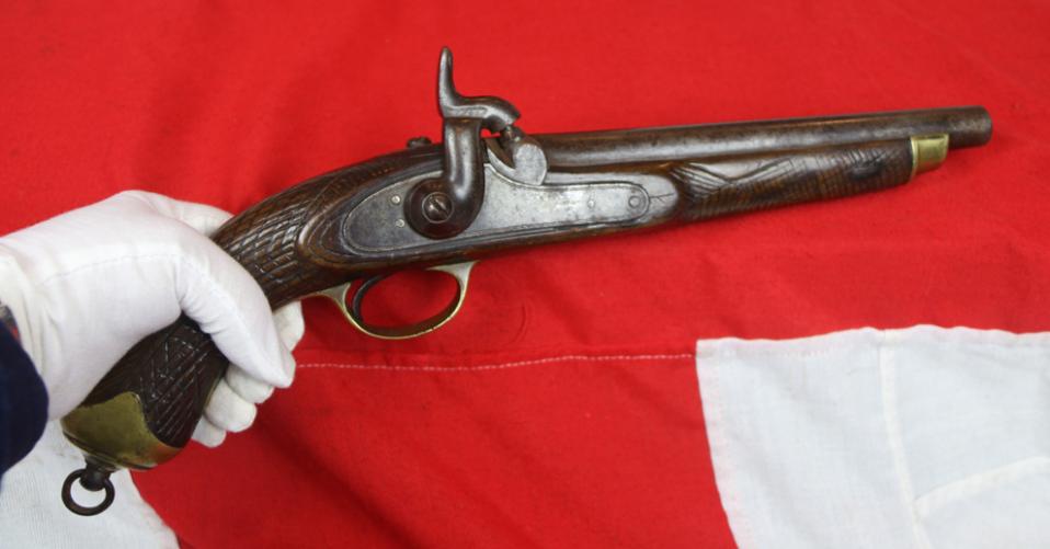 A Good King George IIIrd Period Belgian Light Dragoon Type Percussion Holster Pistol