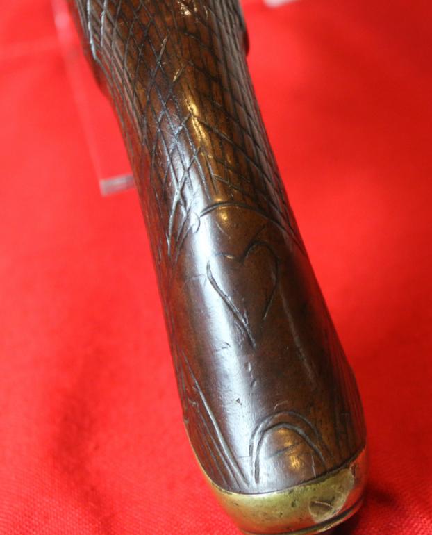 A Good King George IIIrd Period Belgian Light Dragoon Type Percussion Holster Pistol