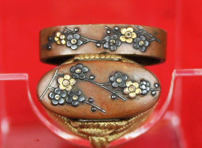 A Very Fine Ancient Koto Period ‘Plum Blossom’ Tanto Of the 1400's, Signed Blade