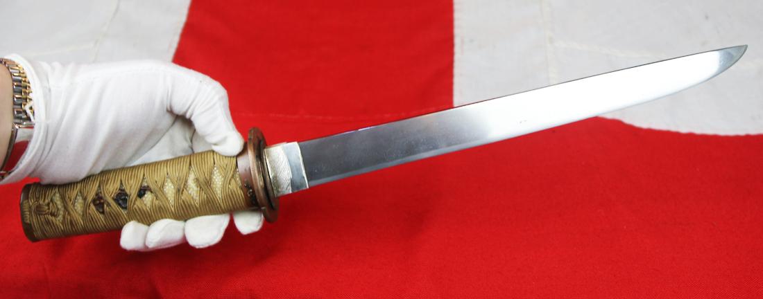 A Very Fine Ancient Koto Period ‘Plum Blossom’ Tanto Of the 1400's, Signed Blade