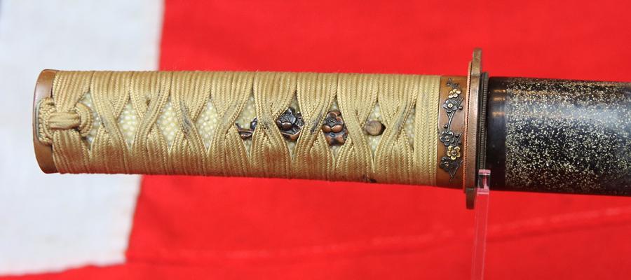 A Very Fine Ancient Koto Period ‘Plum Blossom’ Tanto Of the 1400's, Signed Blade