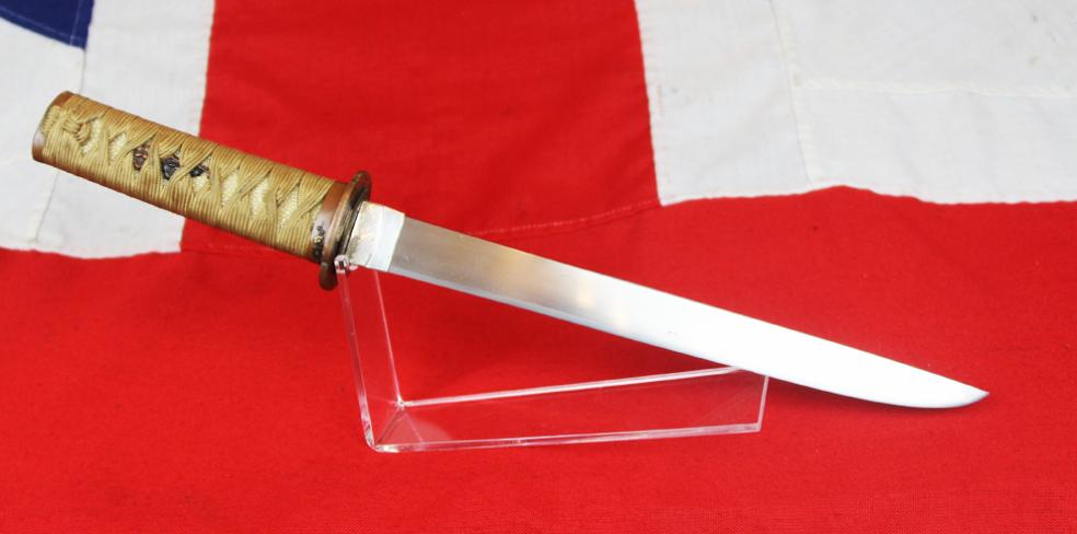 A Very Fine Ancient Koto Period ‘Plum Blossom’ Tanto Of the 1400's, Signed Blade