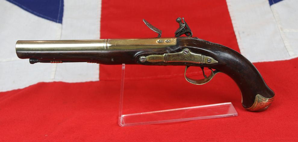 A Beautiful 18th Century, London, 1770's Brass Flintlock Blunderbuss Pistol, All Brass Mounted