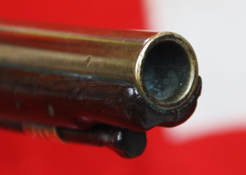 A Beautiful 18th Century, London, 1770's Brass Flintlock Blunderbuss Pistol, All Brass Mounted