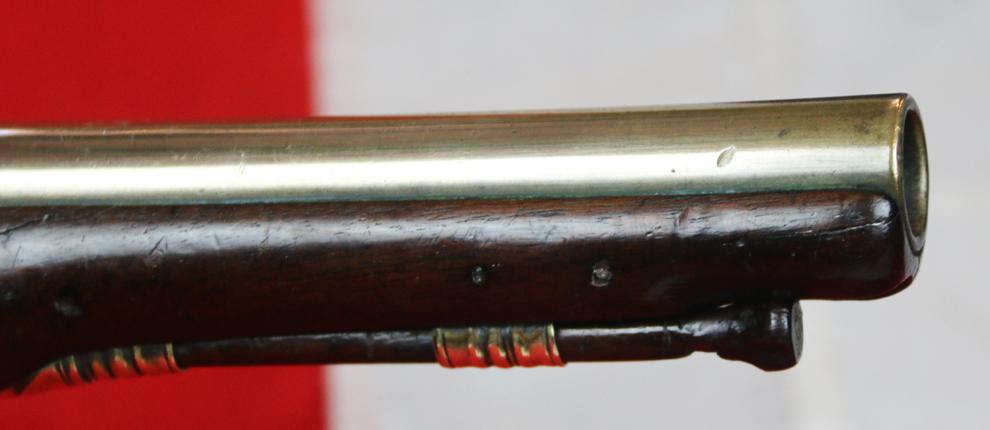 A Beautiful 18th Century, London, 1770's Brass Flintlock Blunderbuss Pistol, All Brass Mounted