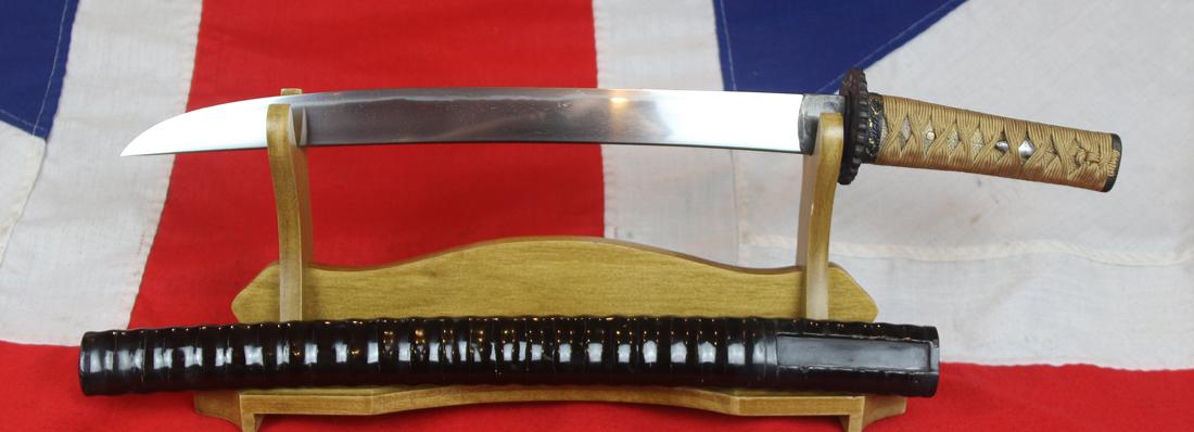 A Stunning Shinto Period O-Tanto Signed Sukemune, Around 400 Years old. Now Fully Museum Grade Restored By Our World Class Artisans Shown For Sale Now As A Representation of the Skill of Our Artisans.