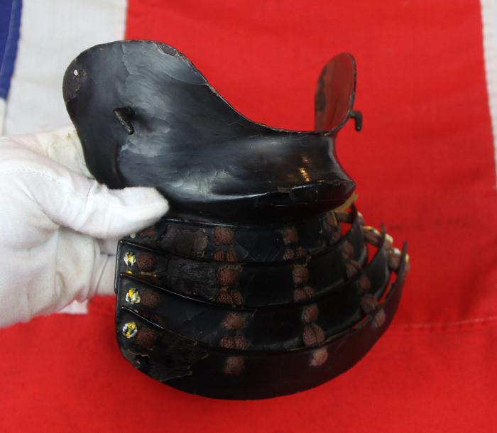 A Beautiful Edo Period, 18th century Hanbo, A Samurai’s Face Armour Mask