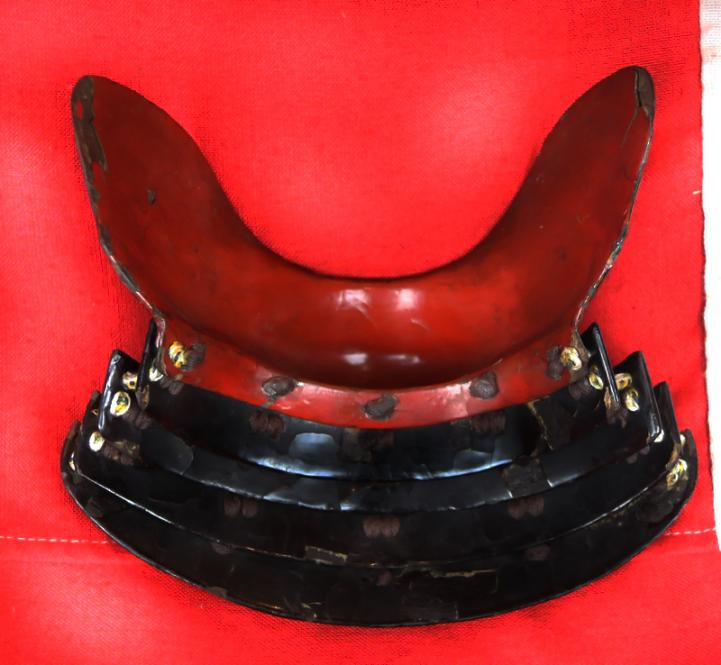 A Beautiful Edo Period, 18th century Hanbo, A Samurai’s Face Armour Mask