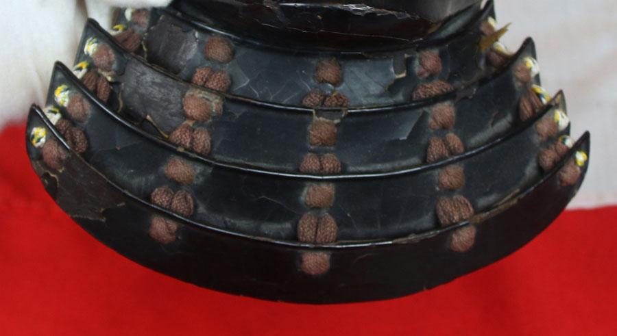 A Beautiful Edo Period, 18th century Hanbo, A Samurai’s Face Armour Mask