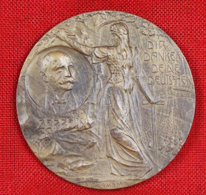 A Most Rare Large Aviation Medal For the Acceptance Run of the 'LZ 4'.Zeppelin