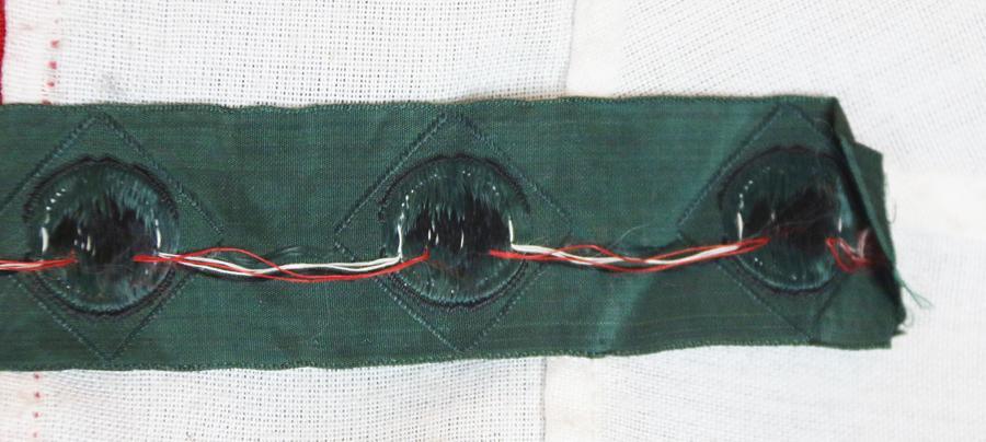 A Most Scarce Strip of 10 Heer EM/NCO Overseas M43 Cap Cockade Insignia