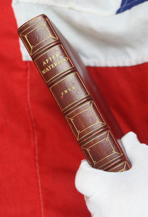 After Waterloo By Frye Beautiful Leather and Gold Tooled Volume Published 1908