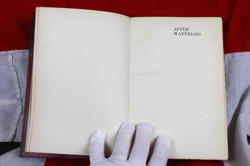 After Waterloo By Frye Beautiful Leather and Gold Tooled Volume Published 1908