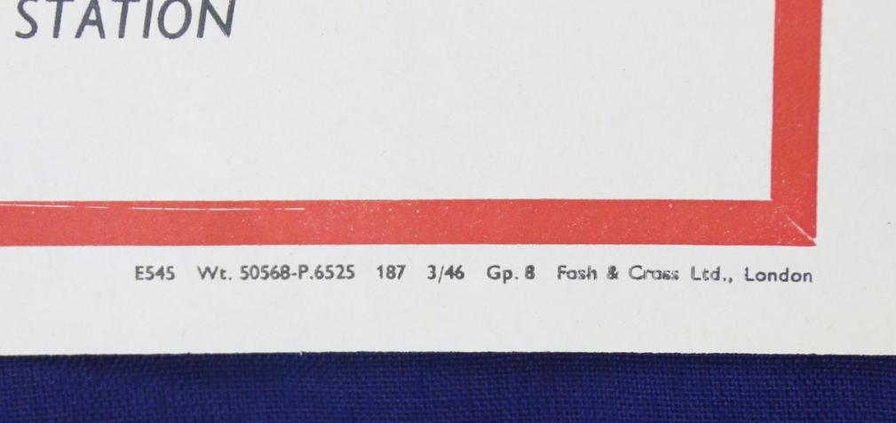 An Original King George VIth Fire Service Recruitment Poster By Fosh and Cross