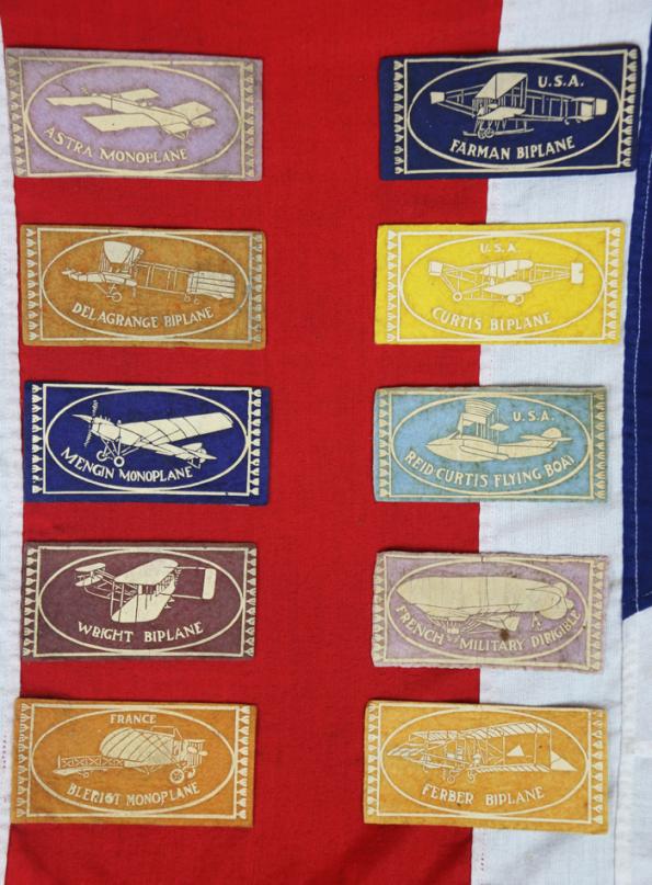 A Very Rare Original,1930's Aeronautical Collection of Wide, Wool Felt, Sleeve Patches for Early Airships & Aeroplanes