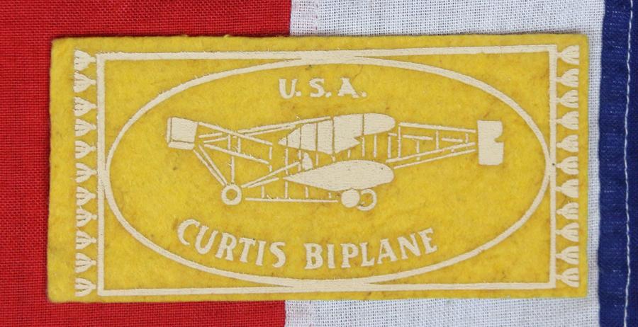 A Very Rare Original,1930's Aeronautical Collection of Wide, Wool Felt, Sleeve Patches for Early Airships & Aeroplanes