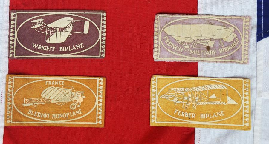 A Very Rare Original,1930's Aeronautical Collection of Wide, Wool Felt, Sleeve Patches for Early Airships & Aeroplanes
