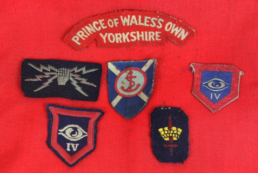 Original Uniform Removed British Formation Badges 1939-1945 & King George VIth