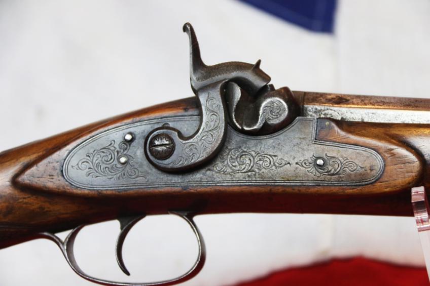 A Very Fine Early 19th Century, Anglo-Spanish Sporting Gun by Ignacio Bascaran, Dated 1822, One of Spain's Most Important Gunsmiths and Barrel Makers of His day, With His Bespoke Silver Inlaid Barrel