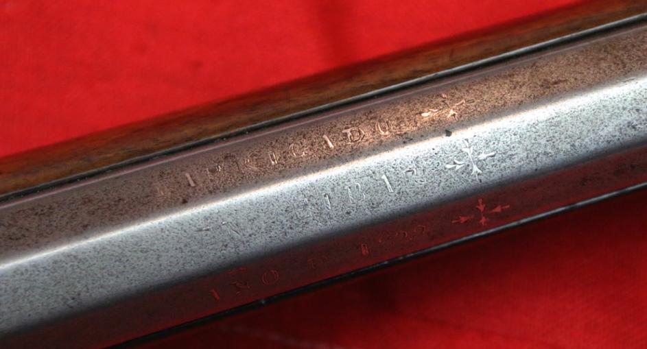 A Very Fine Early 19th Century, Anglo-Spanish Sporting Gun by Ignacio Bascaran, Dated 1822, One of Spain's Most Important Gunsmiths and Barrel Makers of His day, With His Bespoke Silver Inlaid Barrel