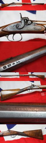 A Very Fine Early 19th Century, Anglo-Spanish Sporting Gun by Ignacio Bascaran, Dated 1822, One of Spain's Most Important Gunsmiths and Barrel Makers of His day, With His Bespoke Silver Inlaid Barrel
