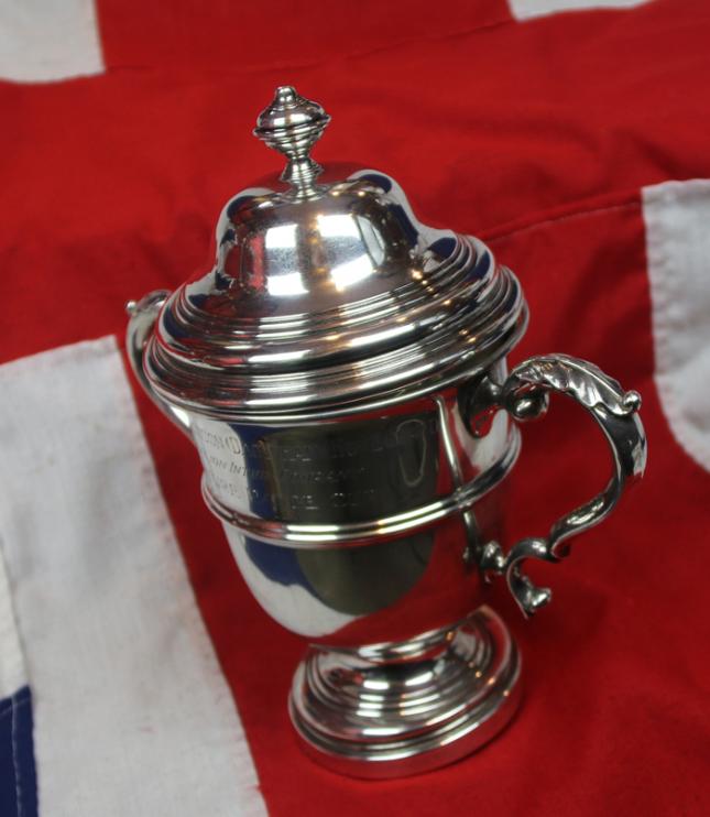 Original WW2 Home Guard Memorabilia The 11th City of London Home Guard Solid Silver Challenge Shooting Cup, & Gloss Black Lacquered Circular base with Two Presentation Shields, With Winners Selected As Snipers for Ultra Top Secret WW2 ‘Auxiliaries’
