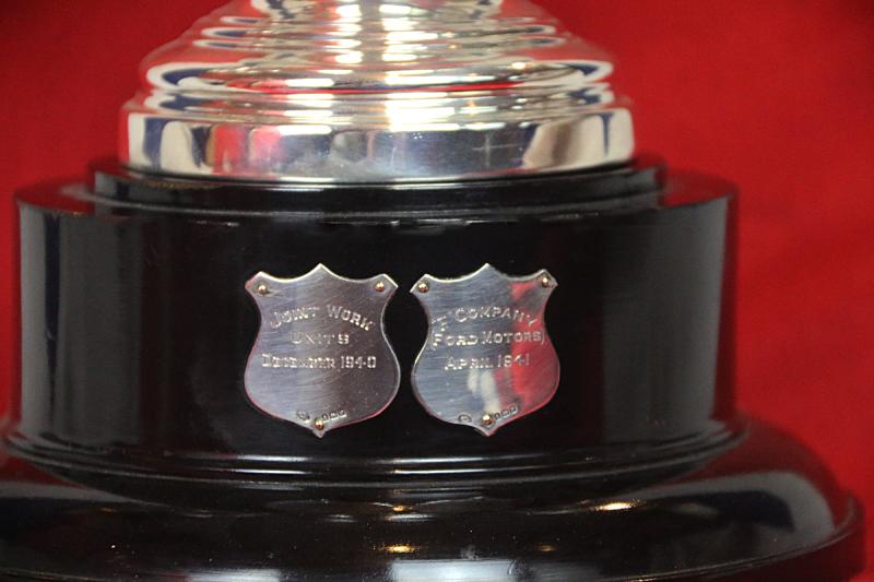 Original WW2 Home Guard Memorabilia The 11th City of London Home Guard Solid Silver Challenge Shooting Cup, & Gloss Black Lacquered Circular base with Two Presentation Shields, With Winners Selected As Snipers for Ultra Top Secret WW2 ‘Auxiliaries’