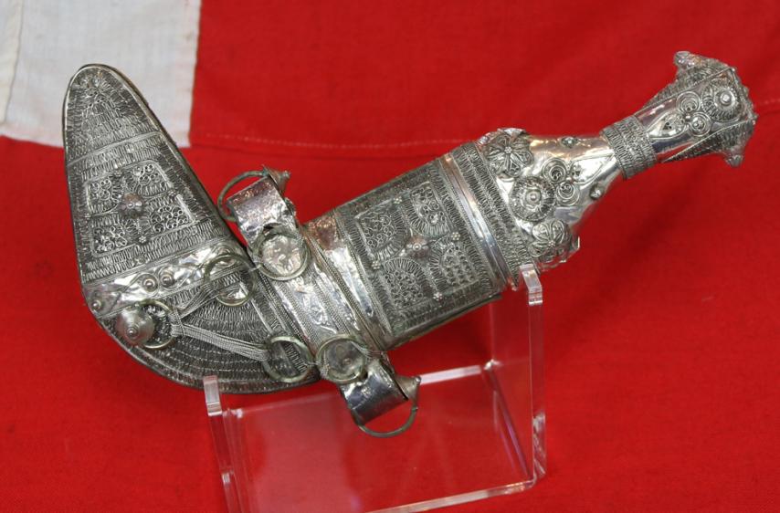 A Beautiful & Incredibly Impressive Original Antique Omani Silver Al Saidi 'Royal' Khanjar, Just The Type As Was Presented To The Famed Lawrence of Arabia Over 100 Years Ago