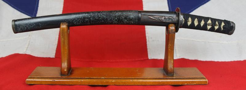 A Most Impressive and Beautiful Wakizashi Circa 1580 with Representations of the Two of the Japanese Seven Lucky Gods