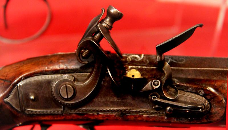 A Very Fine Pair of Cased 1800's English, Rifled Duelling Pistols, of Capt Robert Lloyd RN, Outstanding Hero of the War of 1812, Capturing 25 American Vessels, With Finest Silver Inlaid Barrels by Johann Christoph Kuchenreiter.