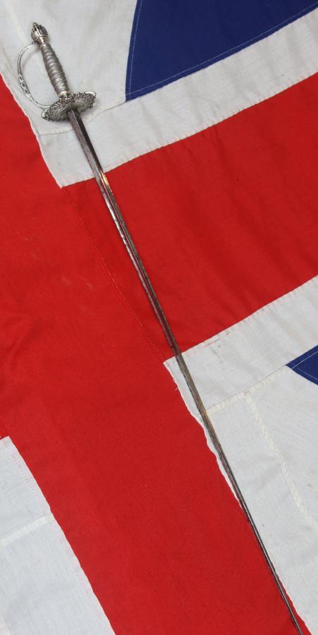 18th Century 1770's Hallmarked Silver Hilted American Revolutionary War Period Officer's Sword Used By Both American and British Officers. Made by William Kinman of London