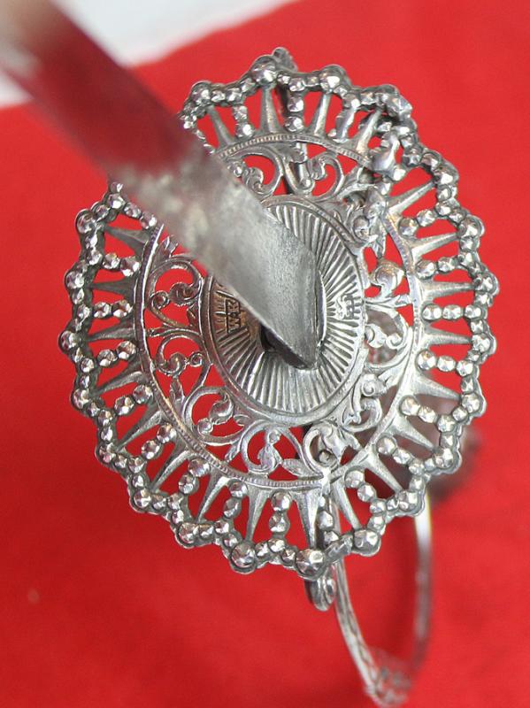 18th Century 1770's Hallmarked Silver Hilted American Revolutionary War Period Officer's Sword Used By Both American and British Officers. Made by William Kinman of London