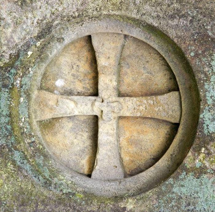 A Fabulous Original Knights Templar Cross Antiquity, 12th Century, Hammered Gold Covered Bronze, Between 800 to 900 Years Old,