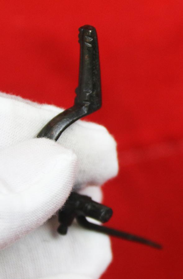 Original Ancient Roman ‘Cross-bow” Fibula Bronze Toga Pin Military Issue, Fine Piece For Higher Ranking Figures in the Legion, Such As a Centurion or Tribune