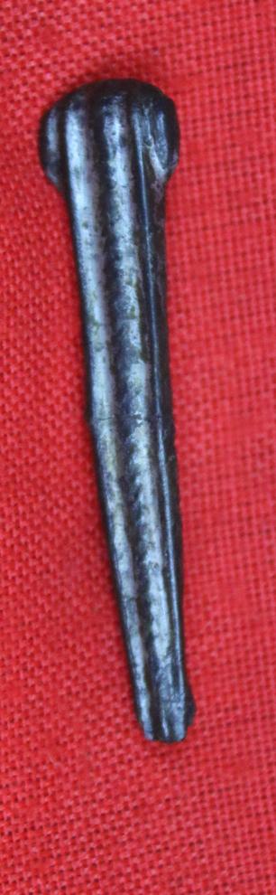 Original Ancient Roman ‘Cross-bow” Fibula Bronze Toga Pin Military Issue, Fine Piece For Higher Ranking Figures in the Legion, Such As a Centurion or Tribune. Bow Fibula with a Folded Spring Hinge, Early Imperial - Beginning of Anno Domini 2nd Century.