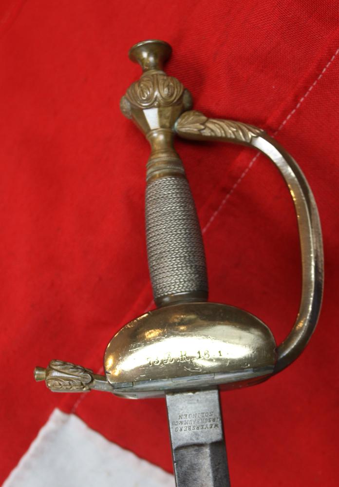 WW1 Imperial German Officer's sword 73rd Reserve Regiment. Company 16 Sword 1