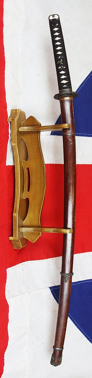 A Fine Shinto Samurai Katana Signed By Mino Swordsmith, Nodagoro Fujiwara Kanesada Circa 1720 Around 300 Years Old, With a Horai-zu Style Tsuba