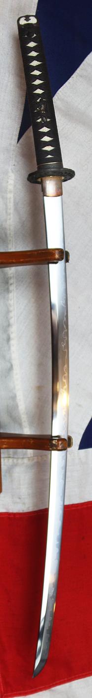 A Fine Shinto Samurai Katana Signed By Mino Swordsmith, Nodagoro Fujiwara Kanesada Circa 1720 Around 300 Years Old, With a Horai-zu Style Tsuba