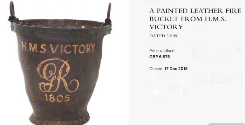 An Original 18th Century, Royal Naval, Board of Ordnance Issued Fire Bucket. Bearing BO Broad Arrow Stamp and Makers Stamp