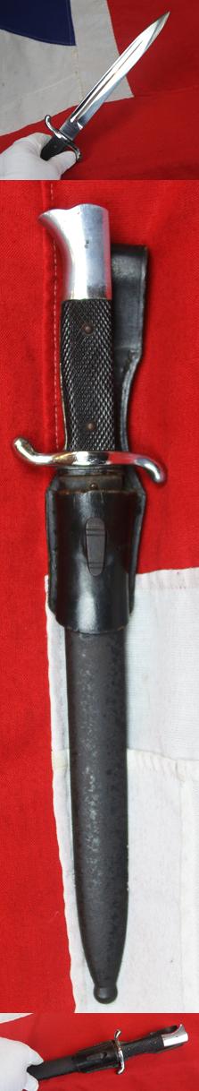 A Superb Pre WW2 Nazi SS Fire Protection Police Sidearm & Original Frog. Used From 1933 till 1945 By The SS. Feuerschutzpolizei.