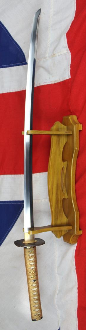 A Very Fine Yasutsugu School Katana, circa 1675-1684 Likely the 4th Generation, Signed, with Aoi Mon, Namban Tetsu Oite Bushu Edo Echizen Yasutsugu