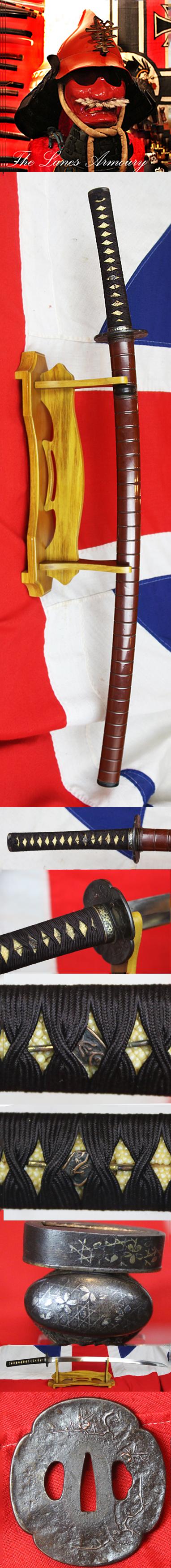 A Most Handsome Shinto Katana That Would Grace Any Museum Grade Collection. Signed Mutsu Daijo Fujiwara Kaneyasu