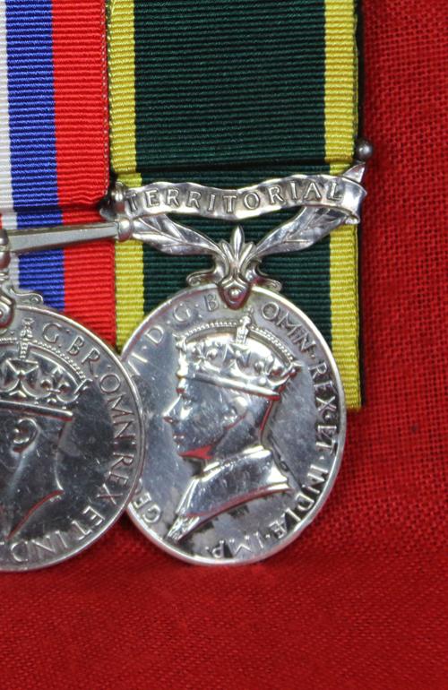 1st Army WW2 Hampshire Regiment 5 Medal Group With Territorial Named Medal