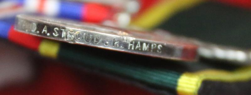 1st Army WW2 Hampshire Regiment 5 Medal Group With Territorial Named Medal