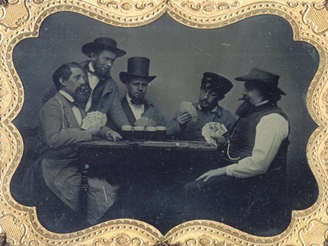 A Very Fine Rare Gambler's Dirk cum Boot Knife, Carved Horn Grip, Mid 19th Century