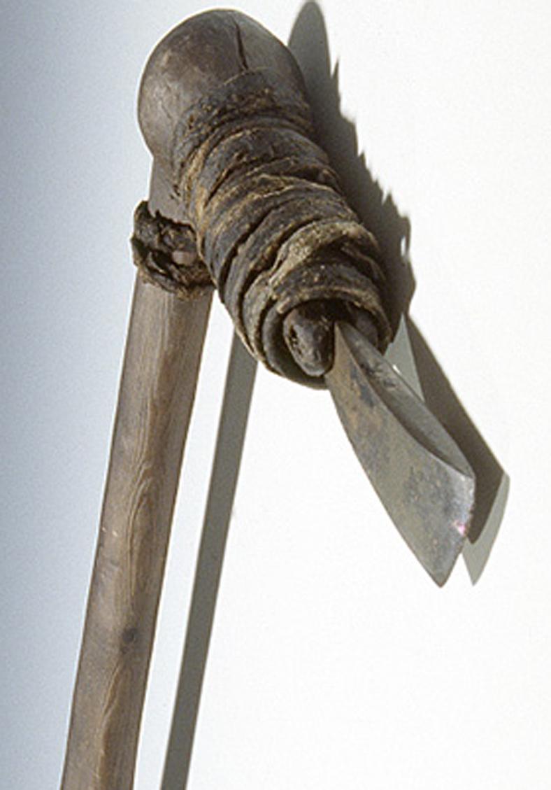 An Original Ancient Briton, Pre-History, Bronze Age Axe Head, Loop and Socket Form, Formerly From the Sir Alfred McAlpine Collection. 3500 to 4,000 Years Old