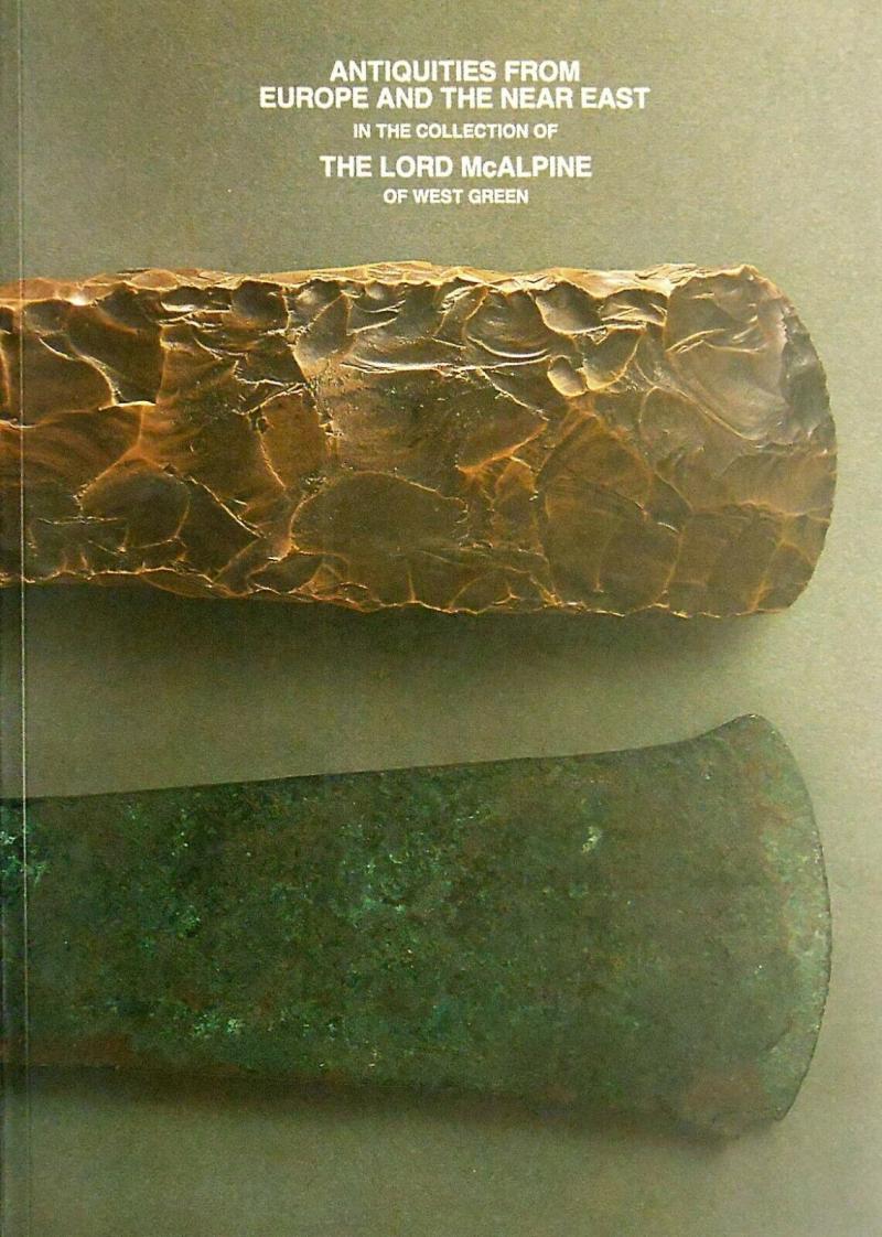 An Original Ancient Briton, Pre-History, Bronze Age Axe Head, Loop and Socket Form, Formerly From the Sir Alfred McAlpine Collection. 3500 to 4,000 Years Old