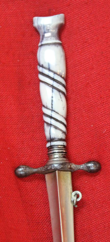 A 19th Century, Highly Attractive, Antique Stilletto Bladed So-Called Courtesan's Protective Dagger