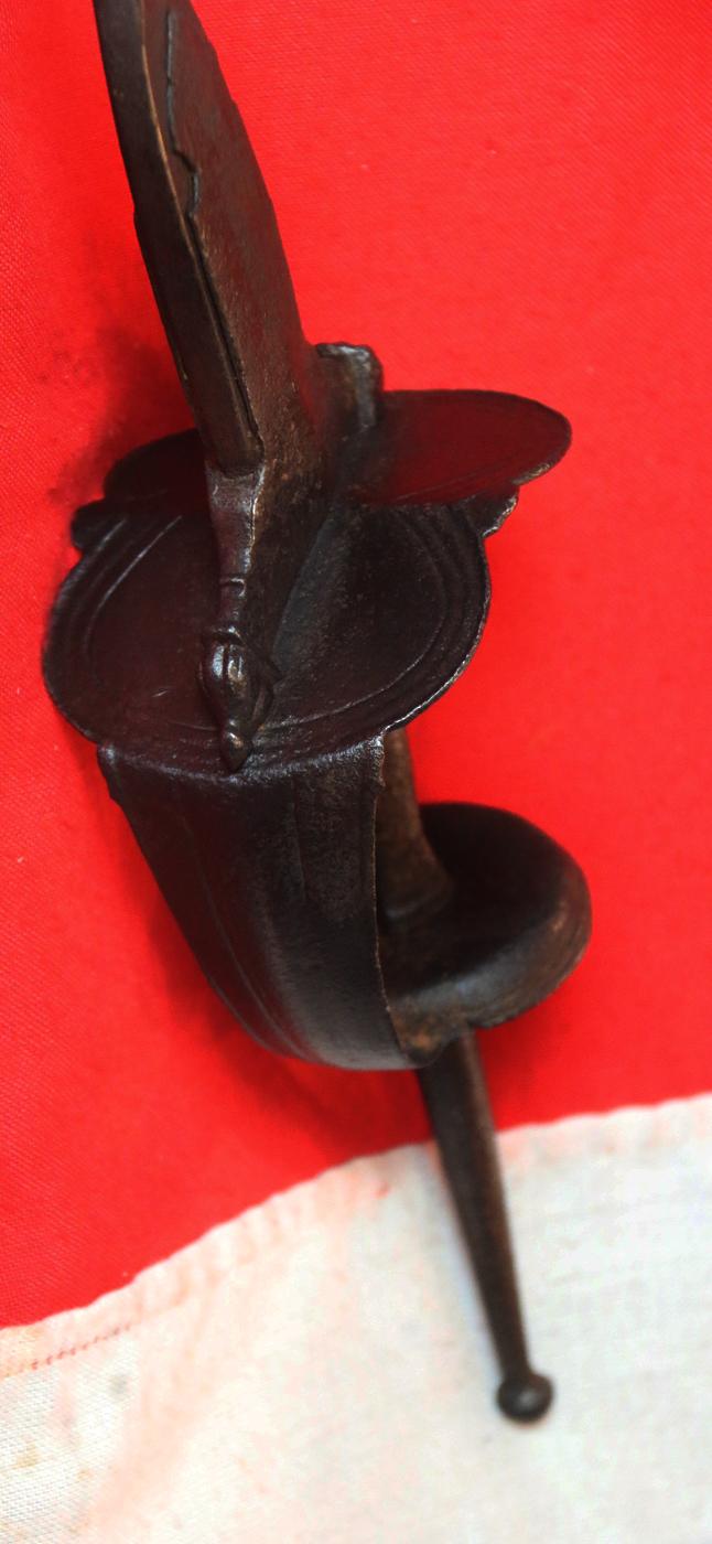 One Of The Most Impressive, Fiersome, & Effective, Combat Weapons Ever Created. A 1600's to Early 1700's Mughul Period Battle Mace Shishpar With 8 Flanged Head and Khanda Sword Hilt. A Most Formidable Usually Hindu Piece Yet As Popular in Ancient Persia