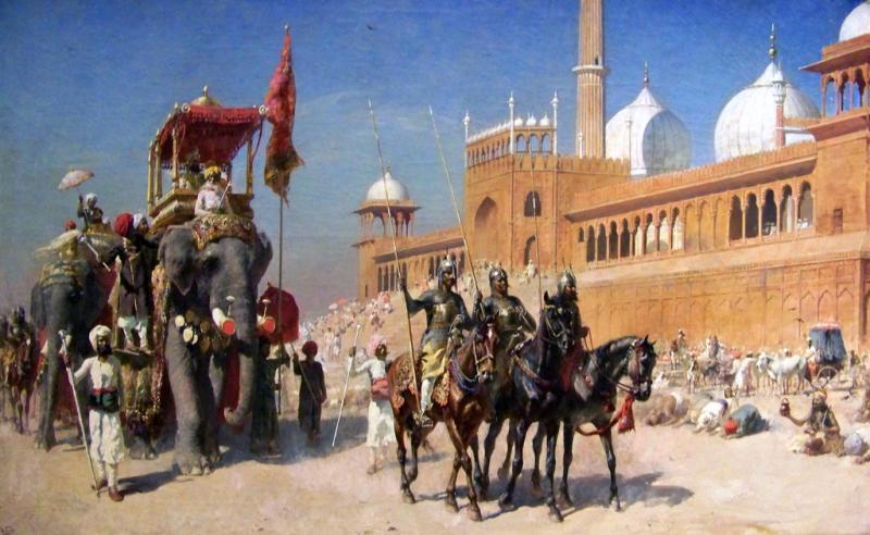 One Of The Most Impressive, Fiersome, & Effective, Combat Weapons Ever Created. A 1600's to Early 1700's Mughul Period Battle Mace Shishpar With 8 Flanged Head and Khanda Sword Hilt. A Most Formidable Usually Hindu Piece Yet As Popular in Ancient Persia